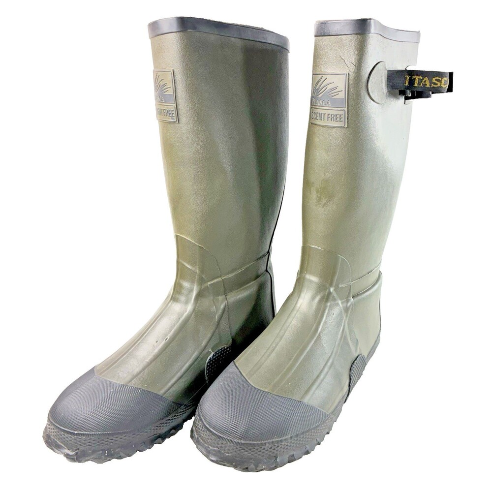 Itasca Rubber Insulated Waterproof Forrest Green Boots Men's Size 9 - Picture 2 of 8